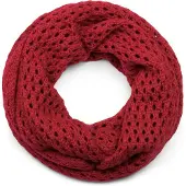 StyleBREAKER Strickschal "Strick Loop Schal mit Loch Muster" 1 Stk.