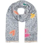 StyleBREAKER XXL-Schal "Schal mit Leoparden Herz Muster" 1 Stk.