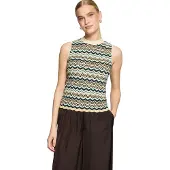 Zero Stricktop "Damen mit Muster" Struktur