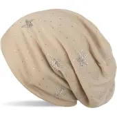 StyleBREAKER Beanie "Beanie mit Strass Sterne" 1 Stk.