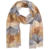 StyleBREAKER Schal "Langer Schal Ginkgo Leaves" 1 Stk.
