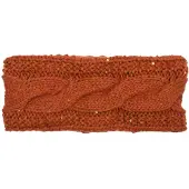 StyleBREAKER Stirnband "Grobstrick Stirnband mit Pailletten" 1 Stk.