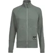 Lundhags Tived Merino Full Zip W, Mittelschicht, schwarz, grün