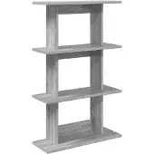 vidaXL Wandregal Wandhalterung Grau Sonoma 56 x 20 x 90 cm