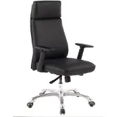 FineBuy Schreibtischstuhl Schwarz