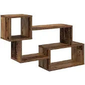 vidaXL Schwebendes Regal Wandhalterung Altholz 87 x 20 x 55 cm