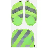 Ergobag Fluo Zip-Set Sicherheitsset mit Reflektorstreifen für alle Schultaschenmodelle ab 2019 grün