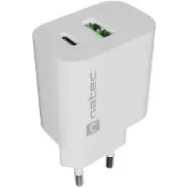 Natec ładowarka Sieciowa Ribera 1x USB-A + 1x Usb-