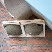 Cj Wildlife Mehlschwalbennest doppelt, abnehmbar | Vogelhaus Holzbeton |