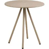 House Nordic Runder Cafétisch in Taupe, mit einem Durchmesser von 70 cm und einer Höhe von 74 cm