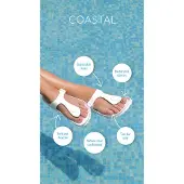 Original Brands HOLSTER Holster Damen Coastal Slide Sandalen WEISS 40
