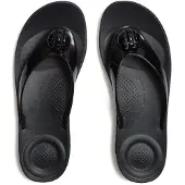 FitFlop Damen Iqushion d-luxe Black-Schuhgröße 40