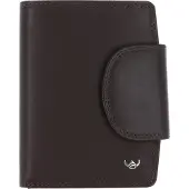 Golden Head Leder Geldbörse Polo RFID Protect Kombischeintasche mit Riegel 1439 Dunkelbraun