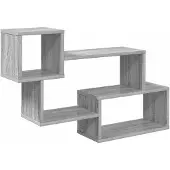vidaXL Schwebendes Regal Wandhalterung Grau Sonoma 87 x 20 x 55 cm