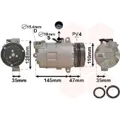 VAN WEZEL Kompressor, Klimaanlage *** IR PLUS *** 0600K395