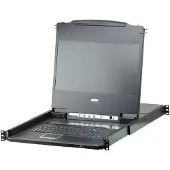 Aten Single Rait 8-Port DVI FHD LCD KVM Switch