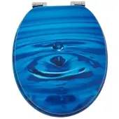 SINOBATH WC-Sitz mit Absenk-Automatik Wassertropfen