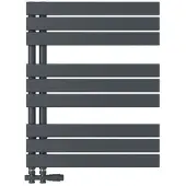 Emke Badheizkörper 76x60cm 503W Anthrazit Handtuchwärmer für Badezimmer Handtuchtrockner