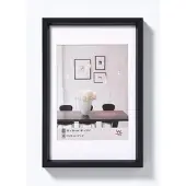 Walther design Steel Style Kunststoff Bilderrahmen 10,5x15 cm Schwarz