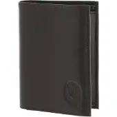 OXMOX Leder Geldbörse Leather RFID Protect Kombibörse Freedom Lion Embossed Brown dunkelbraun