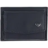 Golden Head Leder Geldbörse Polo RFID Protect Minischeintasche 1314 Marineblau dunkelblau