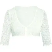 Susa Dirndlbluse in Weiß - 40