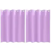 vidaXL Verdunkelungs-Vorhänge mit Ringen 2 pcs Lila 140 x 140 cm