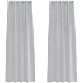vidaXL Voile-Vorhang 2 stk. Dunkelgrau 225 x 140 cm Polyester