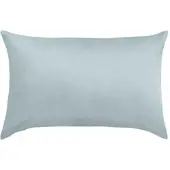 TRAUMSCHLAF Uni Feinbiber Kissenbezug Kissenbezug einzeln 40x60 cm | hellblau - blau