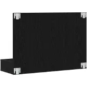 vidaXL Spiegelschrank Schwarz Eichen-Optik 90 x 31,5 x 62 cm