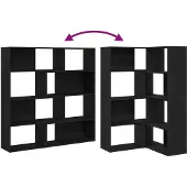 vidaXL Kleiderschrank 2 pcs Schwarz Eichen-Optik 85 x 85 x 140 cm