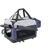 Nobby 76394, Weicher Haustierträger, Handtasche zum Tragen von Haustieren, Katze, Hund, Frontlader, Blau, Grau, Einfarbig