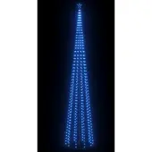 vidaXL Weihnachtsbaum Kegelform 752 LEDs Deko Blau 160x500 cm