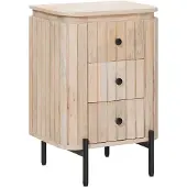 vidaXL Handgefertigter Nachttisch Weiß 40 x 30 x 60 cm 42020108