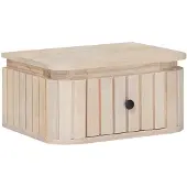 vidaXL Handgefertigter Nachttisch Weiß 40 x 30 x 20 cm 42020109