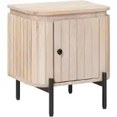 vidaXL Handgefertigter Nachttisch Weiß 40 x 30 x 45 cm 42020107