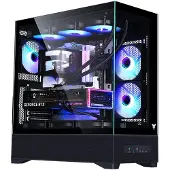 ITek SHOWBUI 37B, Tower, PC, Schwarz, ATX, micro ATX, Mini-ITX, Metall, Gaming