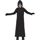Guirca Schwarze Dämonen Robe für Kinder
