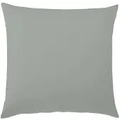 TRAUMSCHLAF Uni Feinbiber Kissenbezug Kissenbezug einzeln 80x80 cm | grau - grau
