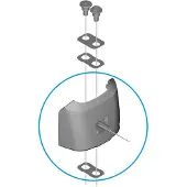 Shimano Unteres Gehäuse E-BIKE SYSTEMS Akkuhalter BM-EN600 - ca. 122 g.