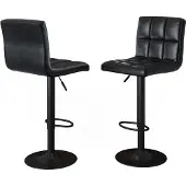 Vicco Barhocker 2er Set Sena Schwarz 42 x 94 cm, Model 59939