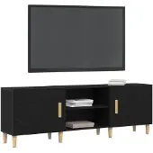 vidaXL TV-Schränk 150 x 30 x 50 cm Schwarz Eichen-Optik Holzwerkstoff