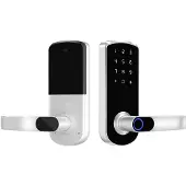 INF Smart Türschloss Fingerabdruck Tuya - TTLock Bluetooth für Haus, Wohnung Silber