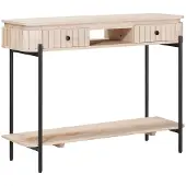 vidaXL Handgefertigter Beistelltisch Weiß 100 x 30 x 76 cm