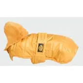Fashion Dog Hunde-Steppmantel mit Abnehmbarer Kapuze Ocker-Gelb 36 cm
