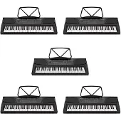 Gear4Music MK-1000 54-Tasten Portable Keyboard von 5er Pack