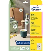 Avery Zweckform 240 Zweckform Etiketten L3415-10 weiss 40.0 x 40.0 mm