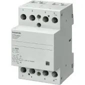 Siemens INSTA kontaktor med 4 NC kontakter for 230, 400 V AC, 63 A, 230 V AC Din-skinne