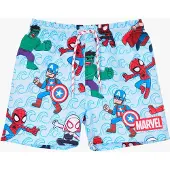Marvel Badehose, Hellblau, 128-134