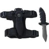 Poseidon Black Line Messer - Titanium